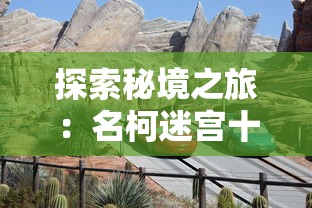 探索秘境之旅：名柯迷宫十字路口国语版的冒险人物与谜题解析的完整解读